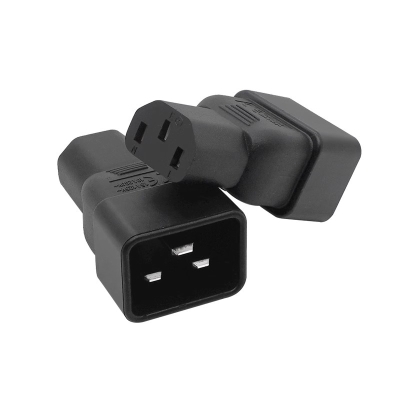 服务器电脑电源输出输入插座转换C20转C13 16A转10A品字形插头C14