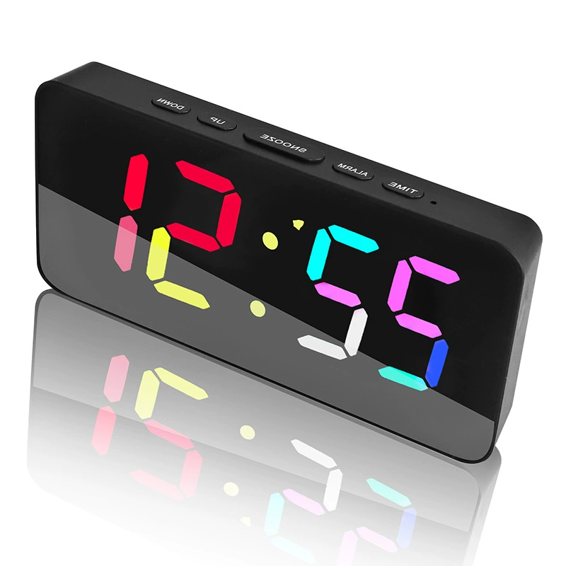 The new colorful vibration vibration electronic clock deafness and dumb people shake the alarm clock perpetual calendar, the calendar living room, the large screen of the big screen