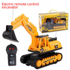 Two-Channel Remote Control Excavator Engineering Car Toy Electric Remote Control Earth Mover Children's Street Stall Toy