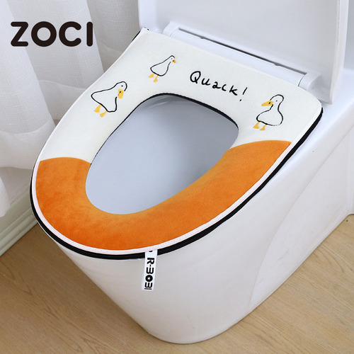 Toilet mats, all seasons, universal toilet seat cushion, cartoon toilet cover, toilet seat cushion, zipper, toilet, toilet, warm cushion