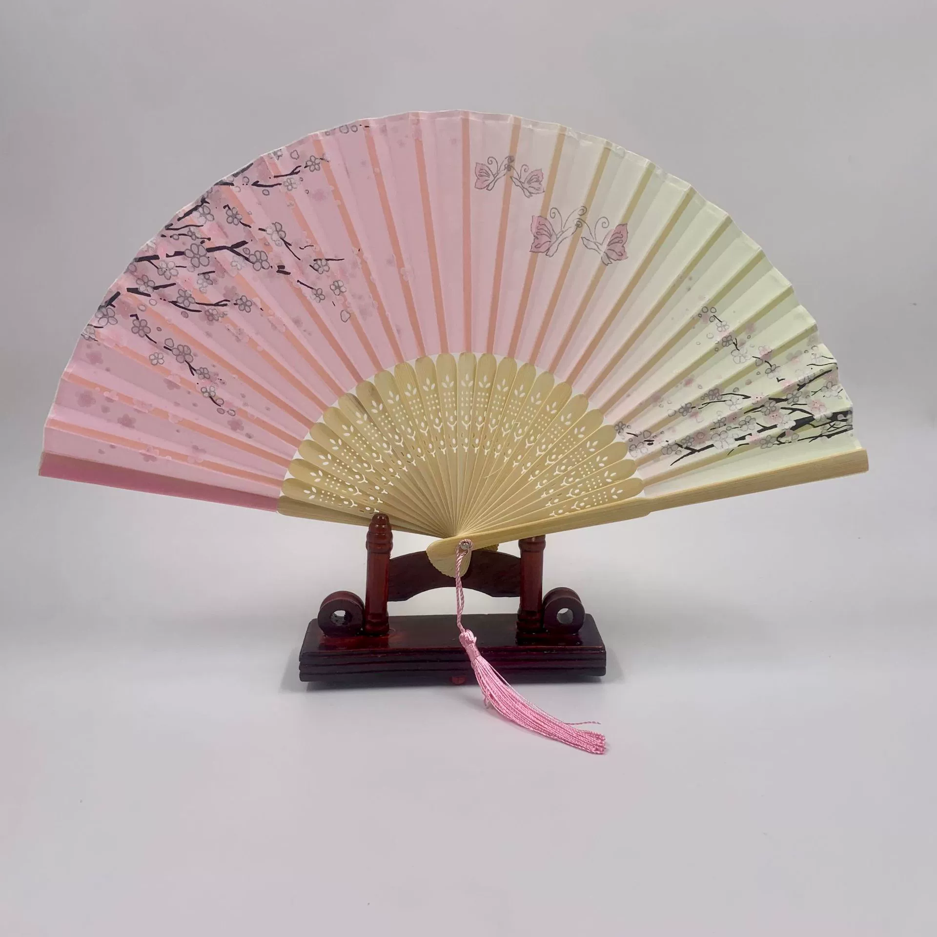Folding Hand Fan Hanfu Style, Silk-screen Print, High-definition Patterns, Fine Workmanship