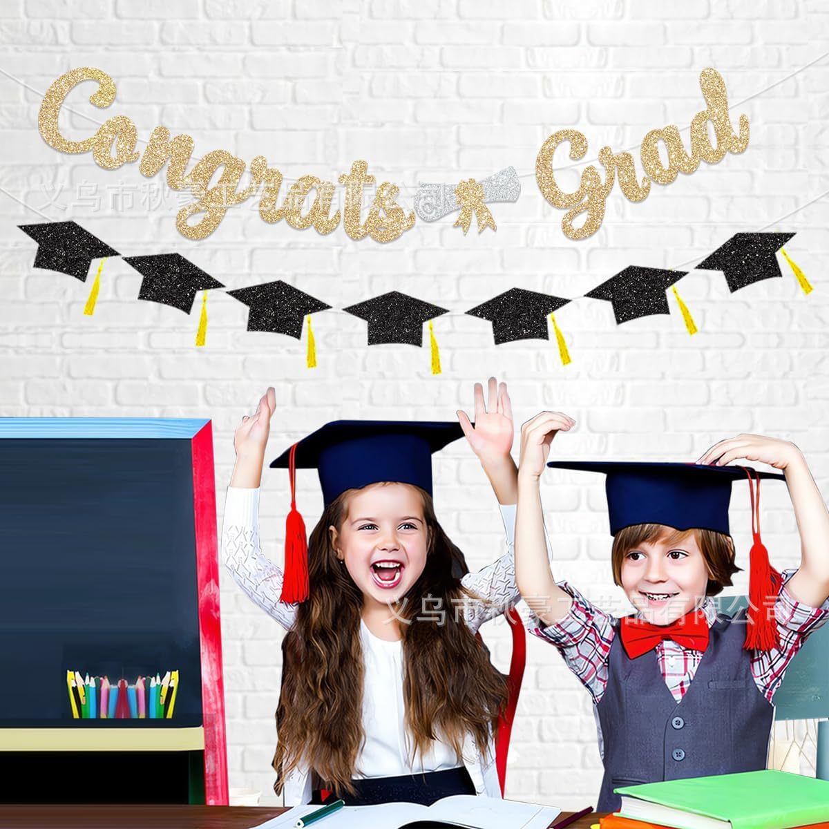 Graduación Jila Banner 2024 Graduación Jila Banner Decoración de la ceremonia de graduación de cebolla dorada Bandera