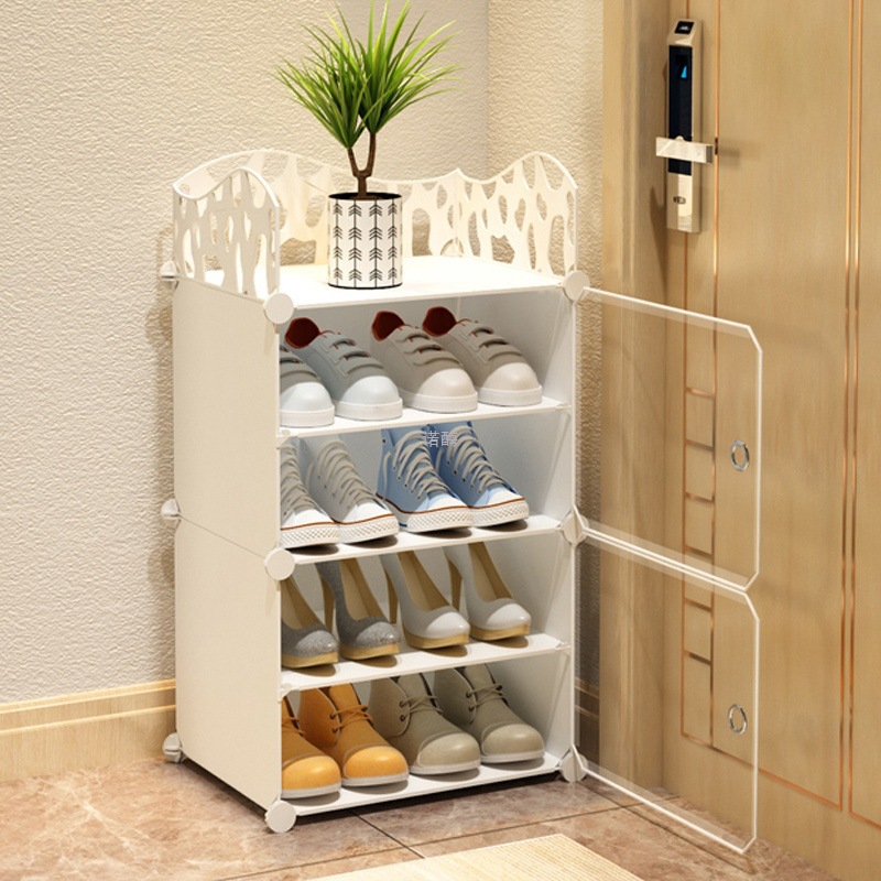 Shoe Rack Rental House Home Entrance Large Capacity New Transparent Shoe Box Multi-Layer Dustproof Dormitory Simple Shoe Cabinet Factory