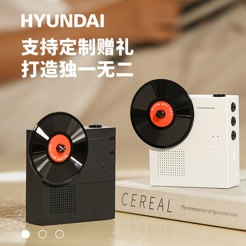 Time Bluetooth Speaker Desktop Retro Subwoofer Film Rotatable Birthday Gift Lyh-F033 Bluetooth 5.3