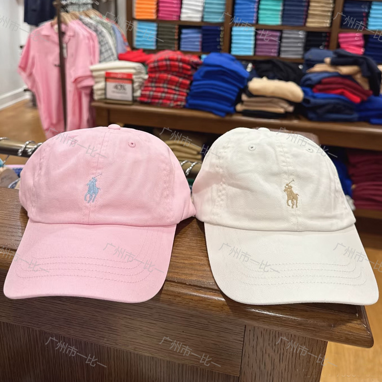 Scannable QR code foreign trade polo baseball cap for men and women, new style, washed soft top, Ralph Lauren logo, duckbill cap