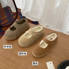 河南桑坡女雪地靴LDFIUGG塔茨厚底玛丽珍bd034