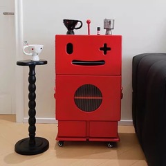 シンプルで現代的な創造的な芸術ロボット移動可能なキャビネットリビングルームのソファ