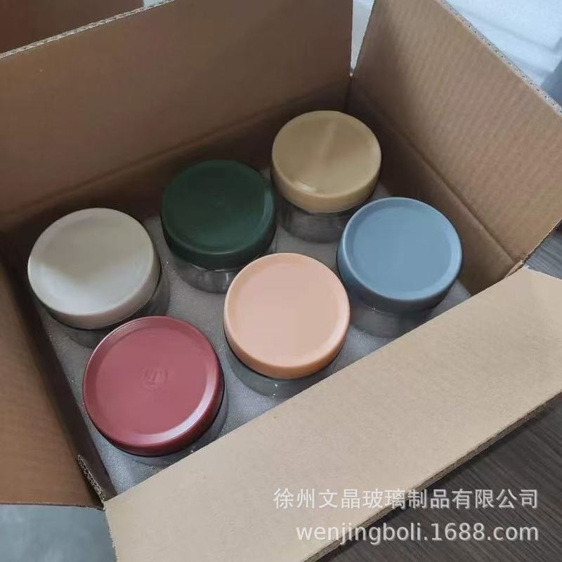 外贸爆款食品级玻璃密封罐厨房五谷杂粮零食糖果收纳储物罐燕麦杯|undefined