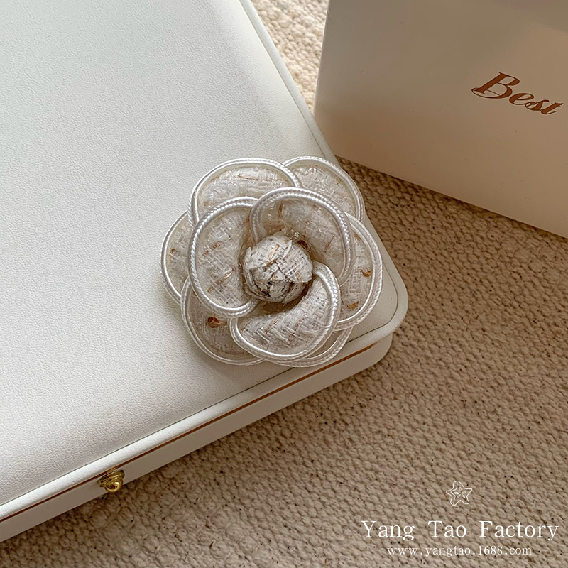 Broche de flores de estilo francés de alto grado de estilo de moda retro perlas accesorios de flores de pecho ropa chaqueta broche de pecho