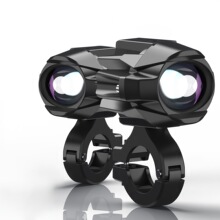 跨境外贸迷你水鸟双光工作灯爆闪摩托车电动车射灯高亮辅助前照灯