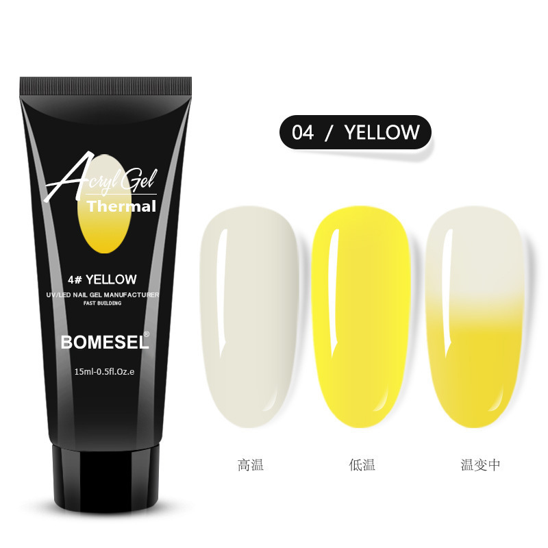 Explosión transfronteriza 15ML manicuría temperatura cristal extensión pegamento de uñas extensión rápida pegamento de cristal sólido sin papel