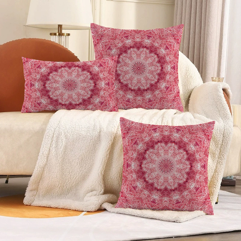 Decorative Pillowcase, 100% Polyester, Soft Printed Cover, Sizes 30×50 / 45×45 / 50×50