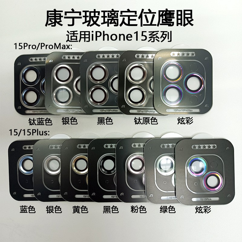 Adecuado para Apple 15 Eagle Eye lente película iPhone15Pro Cámara protectora pegatina cóncavo película localizador