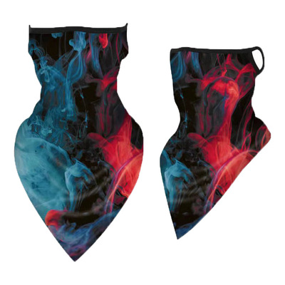 骑行防晒面罩挂耳式冰丝网眼多功能户外轻薄透气三角巾跨境可定制