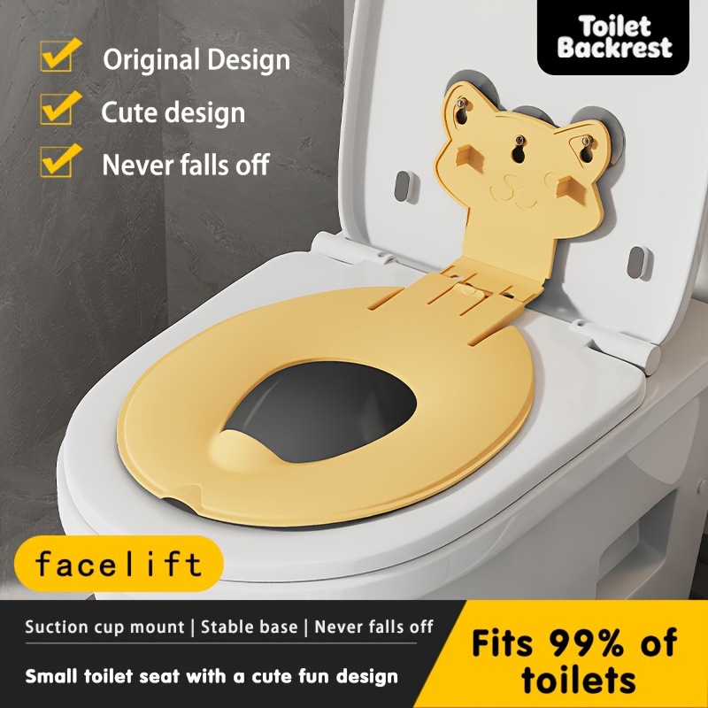 Portable Foldable Cartoon Toilet Seat Cover for Cross-Border Use, Washable and Reusable Toilet Seat Cushion for Travel and Business Trips