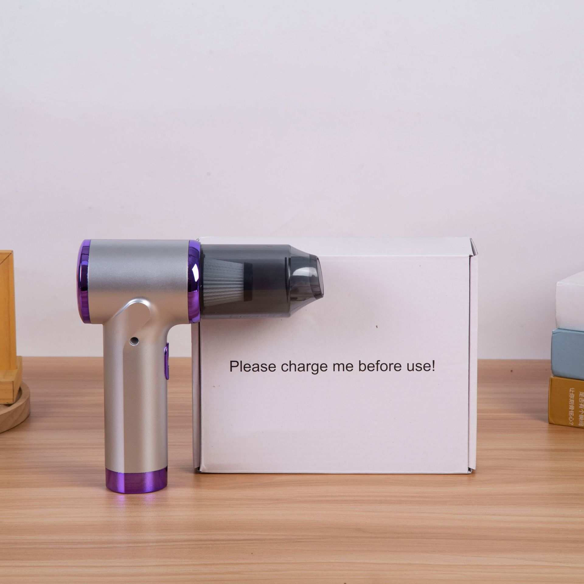 Mini new car vacuum cleaner, handheld, small, with super strong suction power, wireless, for car and home use