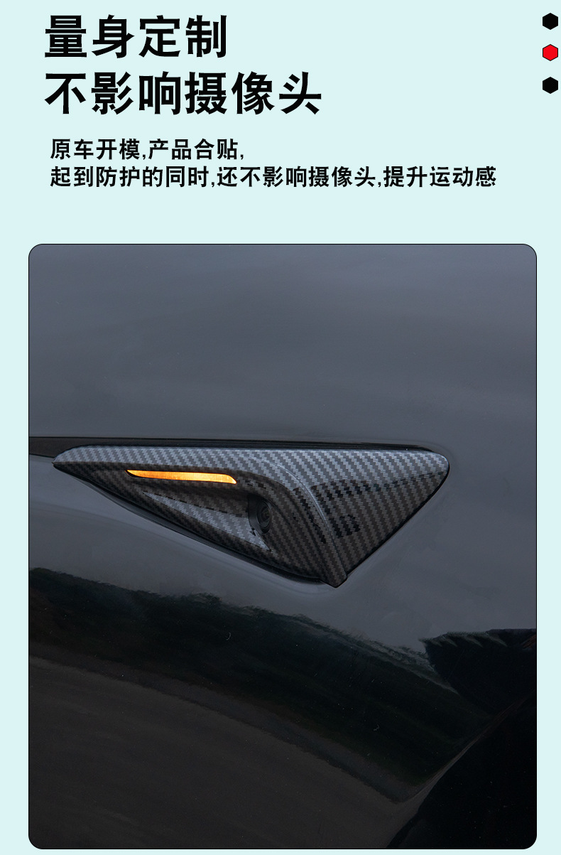 For Tesla Huanxin modelY Fender Full Coverage Camera Cover Huanxin Model3 Huanxin Y Modification