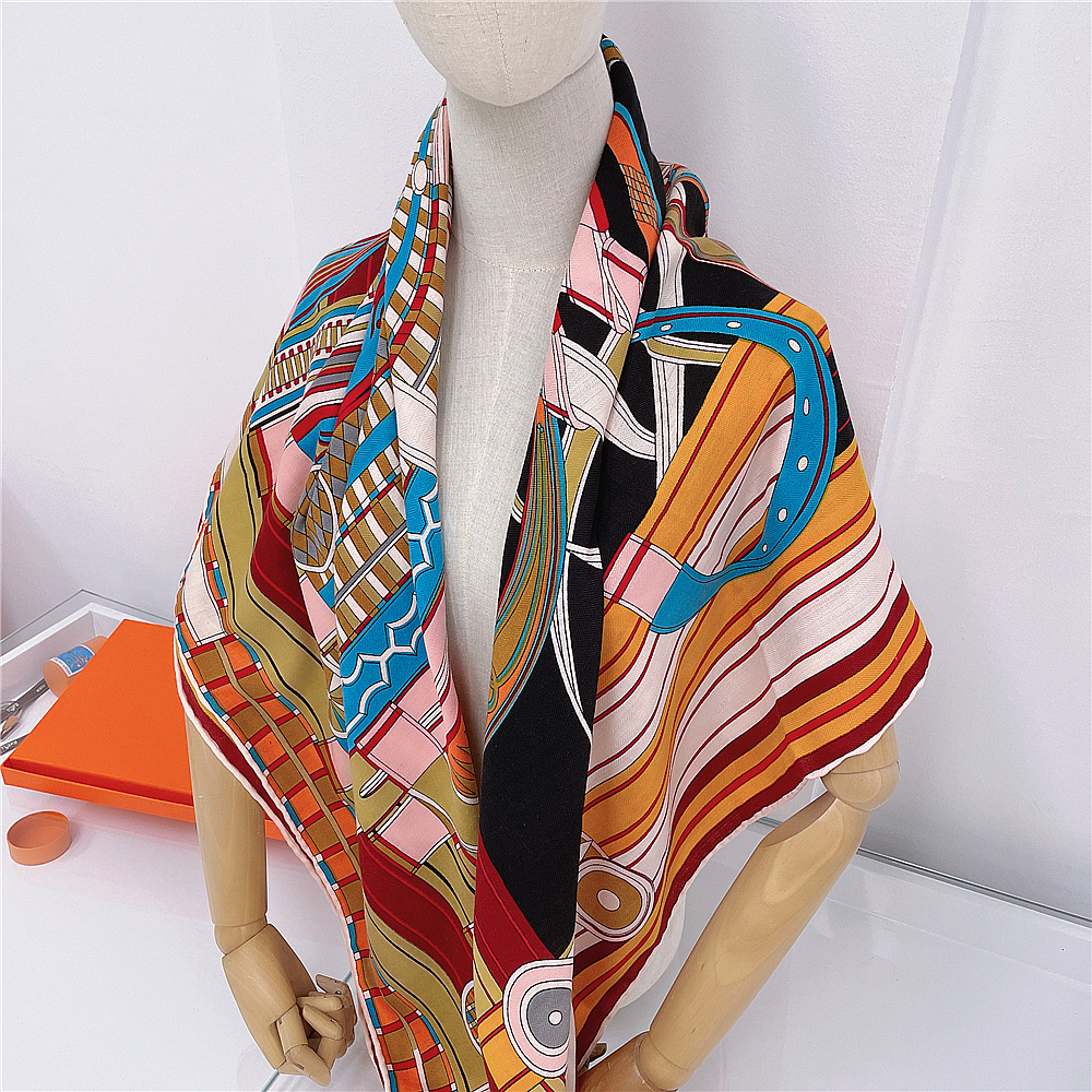 Women's Fashion Flower Imitation Cashmere Printing Shawls display picture 20