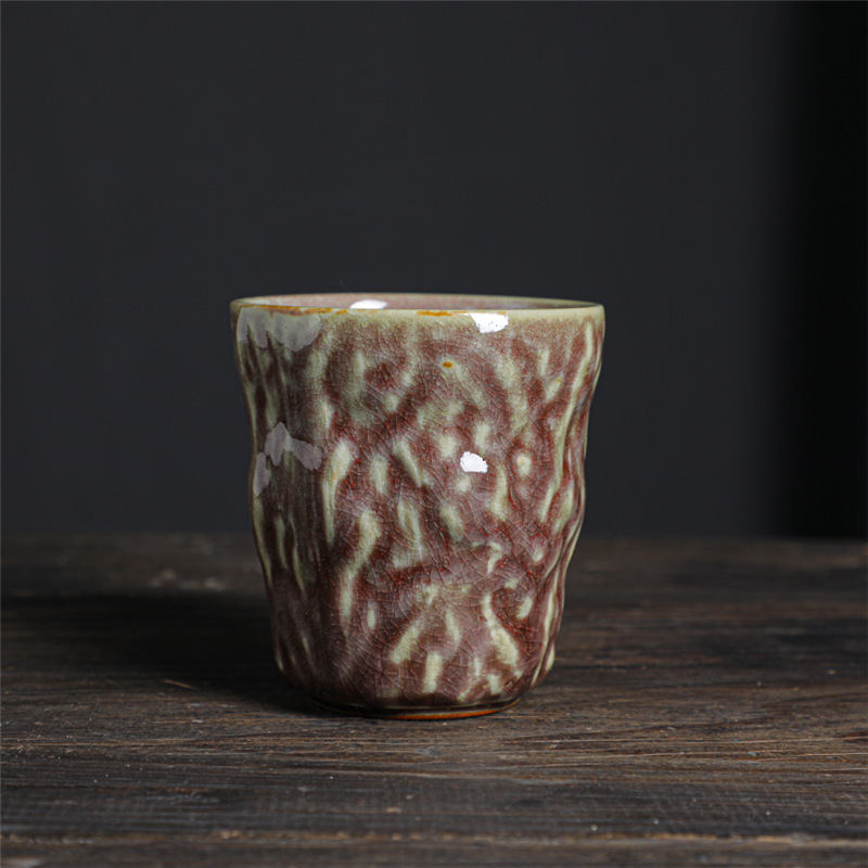 Ceramic Tasting Creative Japanese Top Quality Style Small Supply Single Retro Tea Bowl Coarse Pottery Master Cup_voghion.com