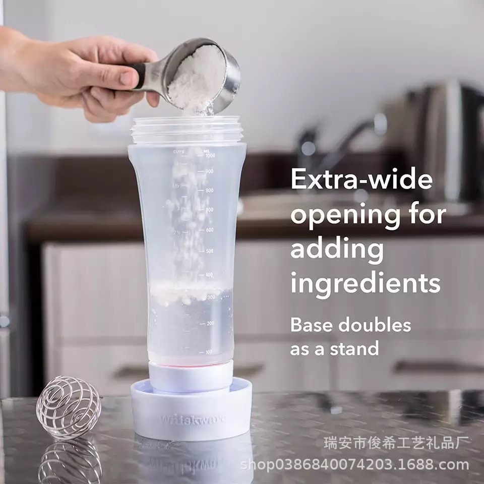 Productos de TV whiskware manivela bateador botella de mezcla fabricante de dispensador de masa en las ventas de acciones