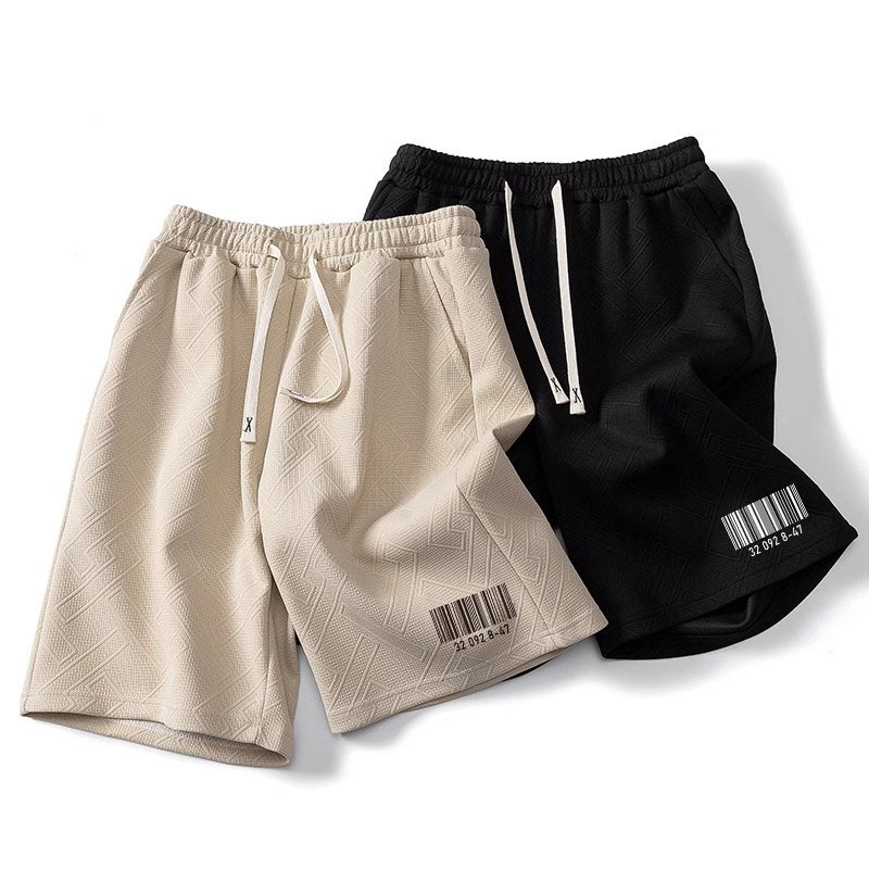Summer Thin Casual Cute Printed Shorts for Men, Knee-Length Loose Pants, Quick-Drying Sports Ice Silk Casual Shorts Summer Thin Casual Cute Printed Shorts for Men, Knee-Length Loose Pants, Quick-Drying Sports Ice Silk Casual Shorts