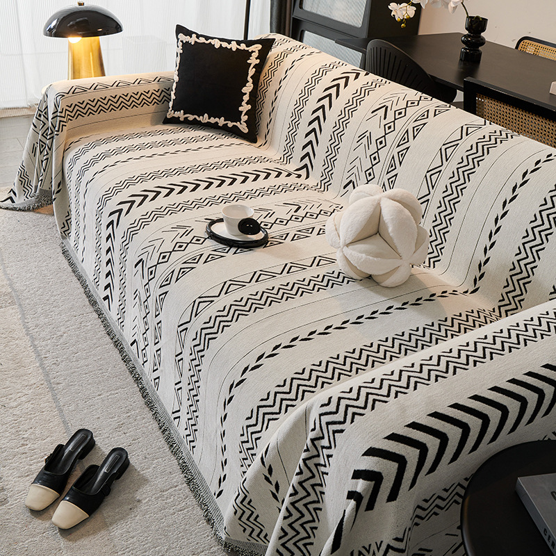 Luz de lujo de alto nivel sofá cubierta 2025 nuevo sofá toalla de sofá gruesa de Schneider cubierta de sofá universal manta antideslizante