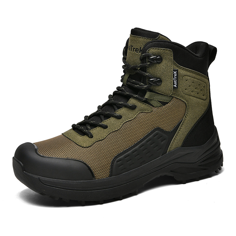 Nuevo otoño y invierno transfronterizos hombres y mujeres calentadores impermeables de montaña viajes al aire libre botas de senderismo ligeras zapatos de montaña antideslizantes