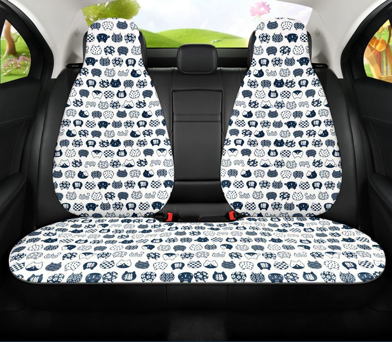 New Breathable Fabric Cartoon Casual Cute Fashion Comfortable Trendy Cool Multi-Piece Car Seat Cushion All Year Round