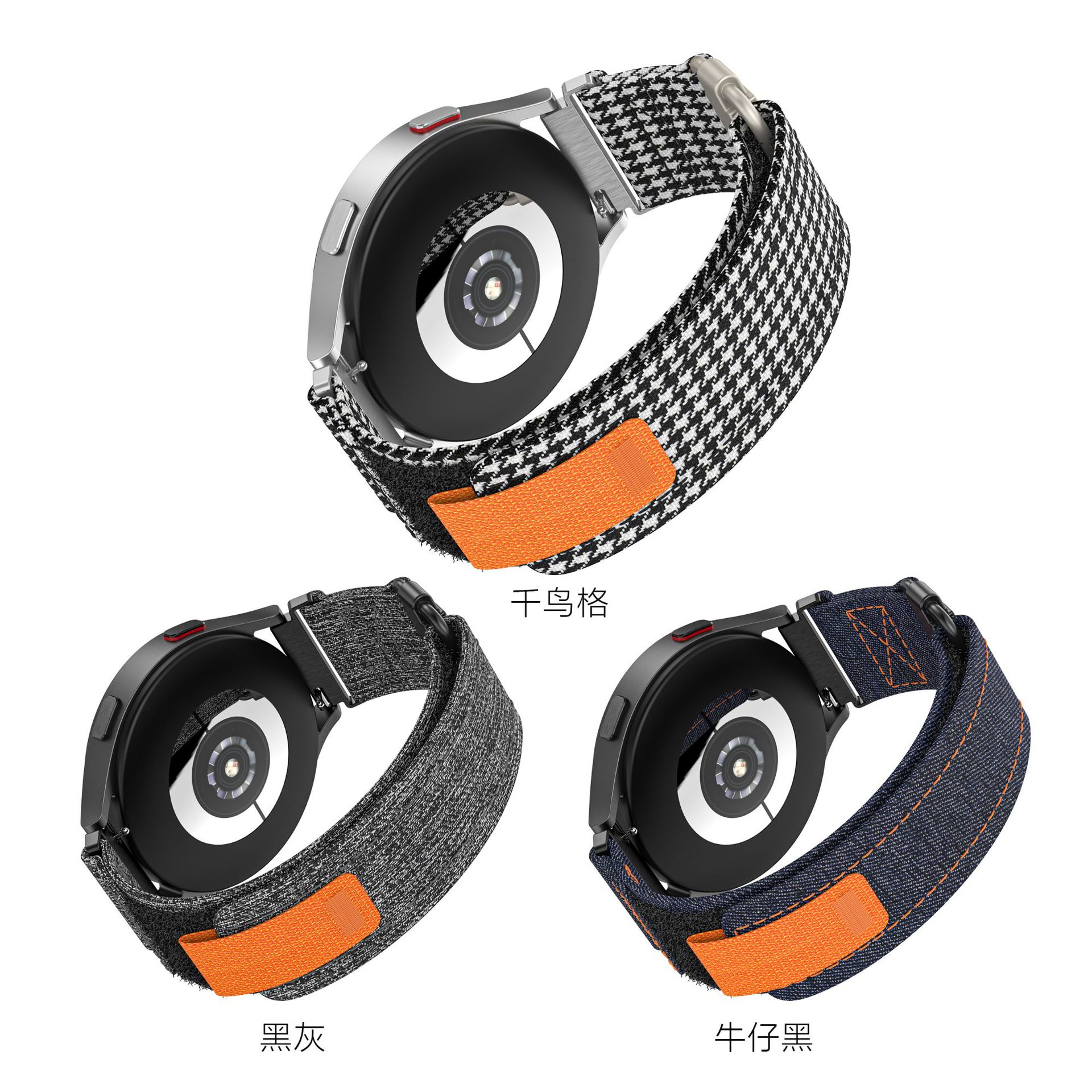 [Yiqixin] adecuado para Samsung/Apple Correa applewatch moda lazo lienzo velcro