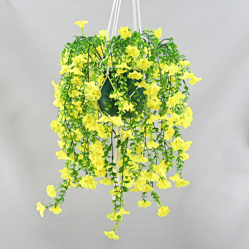 Flores artificiales, juego de 45 piezas de eucalipto y gloria de la mañana para decoración de bodas, decoración de pared, decoración interior y exterior de hoteles, ramo de flores artificiales. image 5