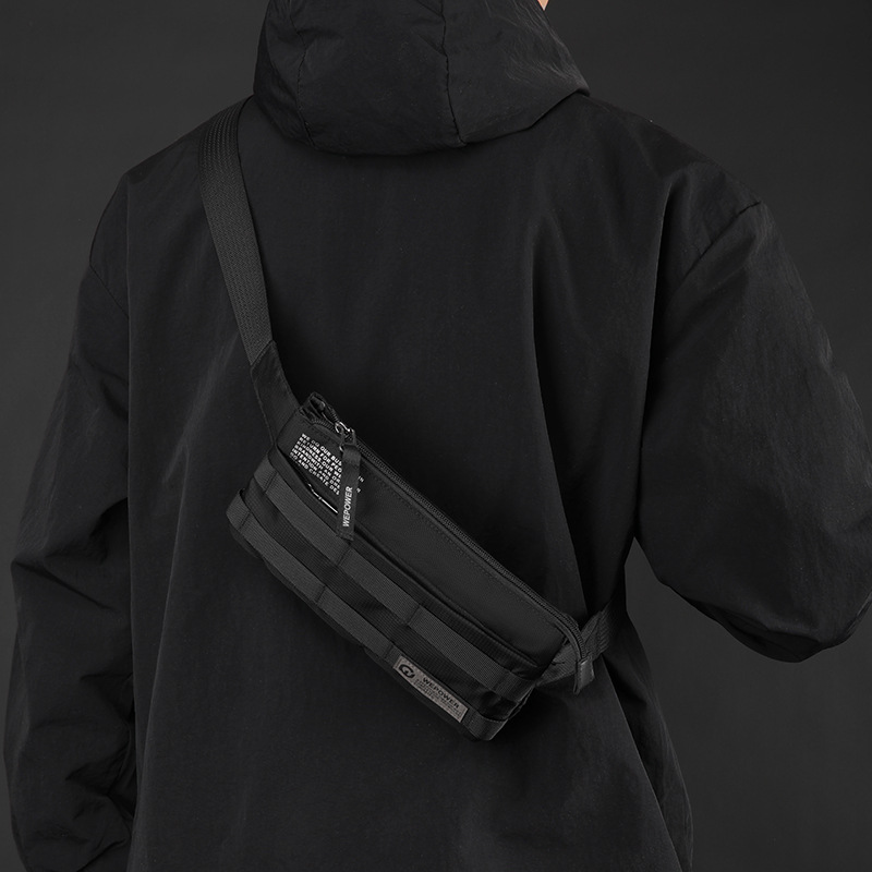 WEPOWER nueva bolsa de hombro pequeña para viajeros al aire libre, cintura portátil, bolsa de pecho anti-salpicaduras de moda de moda