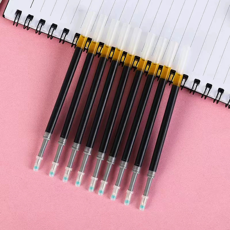 Capacious red blue rollerball pen, black bullet