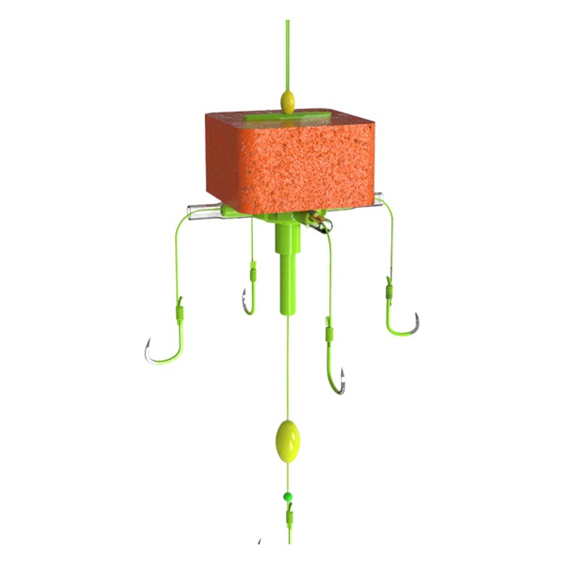 New Type Silver Carp and Bighead Carp Hook New Type Silver Carp and Bighead Carp Flap Hook Floating Fishing Big Head Fish Five-claw Square Bait Silver Carp and Bighead Carp Hook
