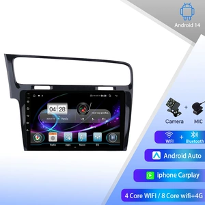 14-18 Volkswagen Golf 7 Android böyük ekran mərkəzi idarəetmə naviqasiya stereo GPS.