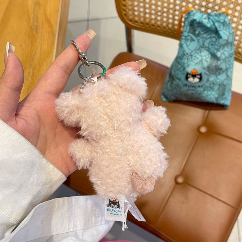 元英jellycat元巻き毛豚ストラップキーホルダーぬいぐるみバッグペンダント車載キーホルダー|undefined