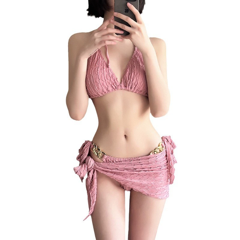 Cute sexy split swimwear, Chanel style