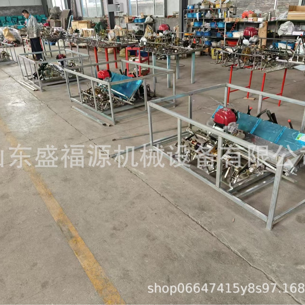 新款水稻插秧机 手推前置电启动种植机 加宽水田轮多行插水稻机