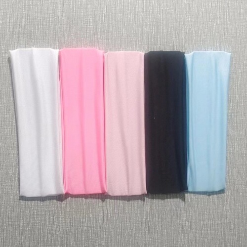 Western European Geometric Yoga Head Scarf Exercise Sport Band for Women Sweat Absorbent Running Headband Wide Edge Fabric Fitness Sweatband
