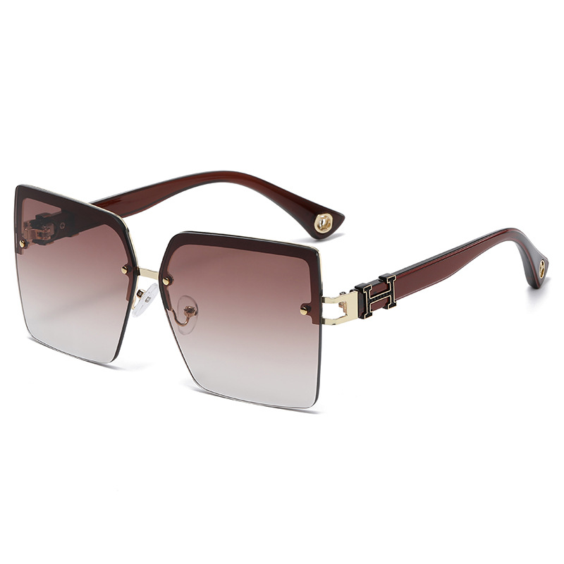 Personaliséiert Bréifdekoratioun, trendy stilvoll grouss Këscht Sonnebrëller, Internet Promi, Fuer Sonnebrëller_voghion.com