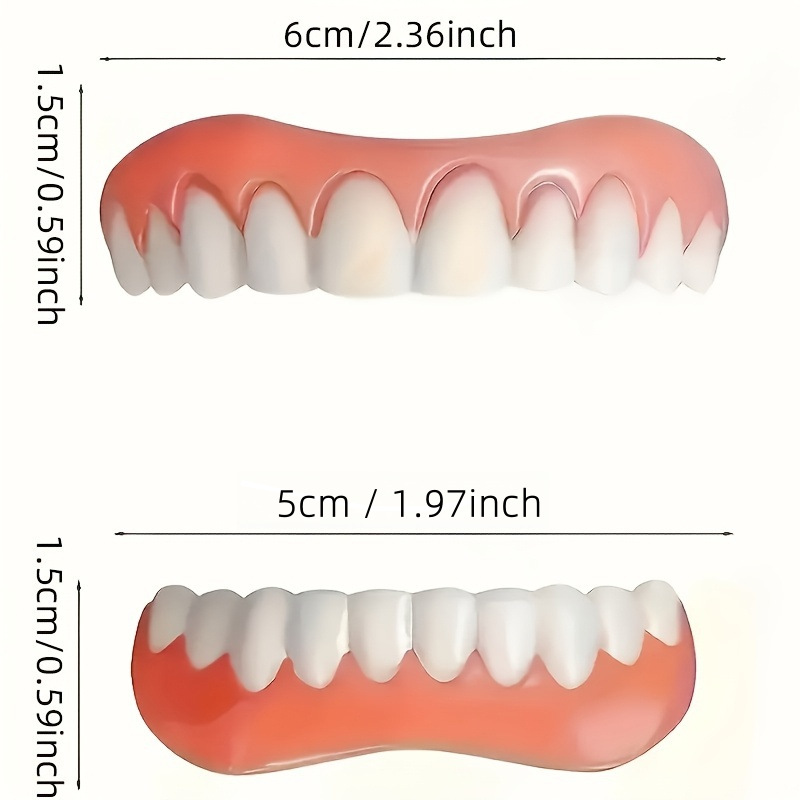 Beautiful teeth denture modification suit teeth beauty smile simulation of upper and lower denture cross-border new color box