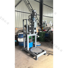 青科牌立式油桶切割机 化工铁皮桶旋转切割设备 化工厂油桶切盖机