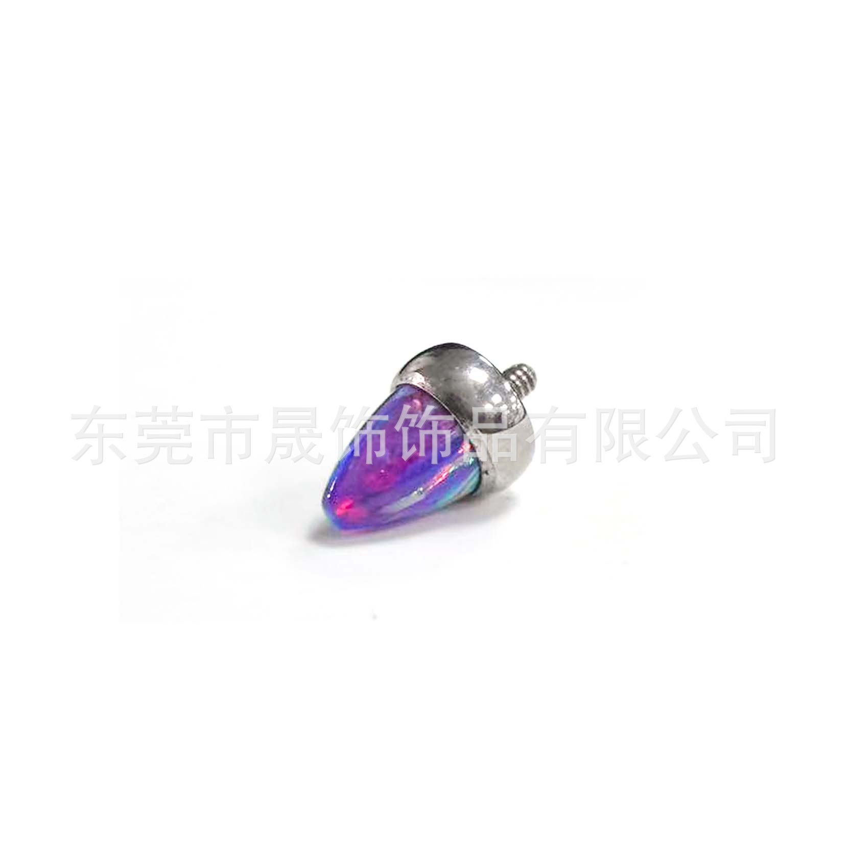 F136 Titanium Alloy 澳宝尖锥 Ear Stud Helix Cartilage Stud G23 Implant Grade Titanium Labret Stud 人体 Piercing Jewelry Accessories 头