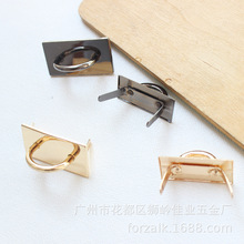 拱桥创意编织包包小锁座diy拱桥配件包包五金锁扣复古箱包固定锁