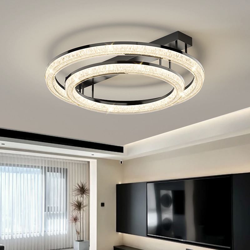 Italiano minimalista diseño de lámpara de techo de sala de estar nubes lujosas lujosas sensación de alto espectro de protección de los ojos lámpara de habitación principal