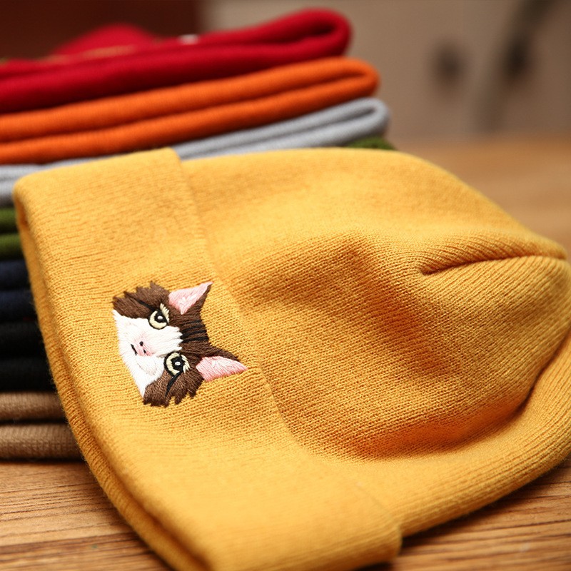 Lu bordado a mano diy sombrero de pescador sombrero de deportes para hombres y mujeres estudiantes sombrero de flores de dibujos animados casuales coreanos