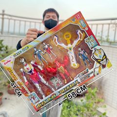 兒童正版中華超人玩具變身器人偶奧特怪獸男孩大禮盒全套玩具