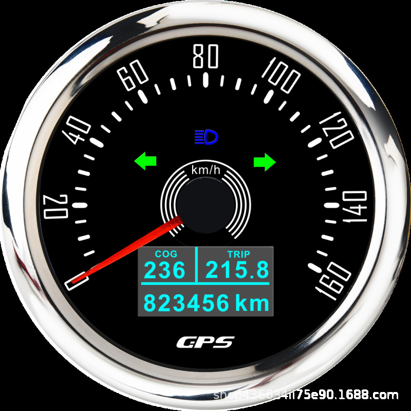 85mm Universal Retro GPS Speedometer Odometer for Cars, RVs, Motorcycles 12V/24V