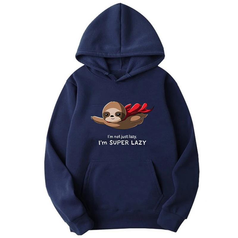 I'm Sloth Printed Men Sweatshirts Simple nd Hoodi