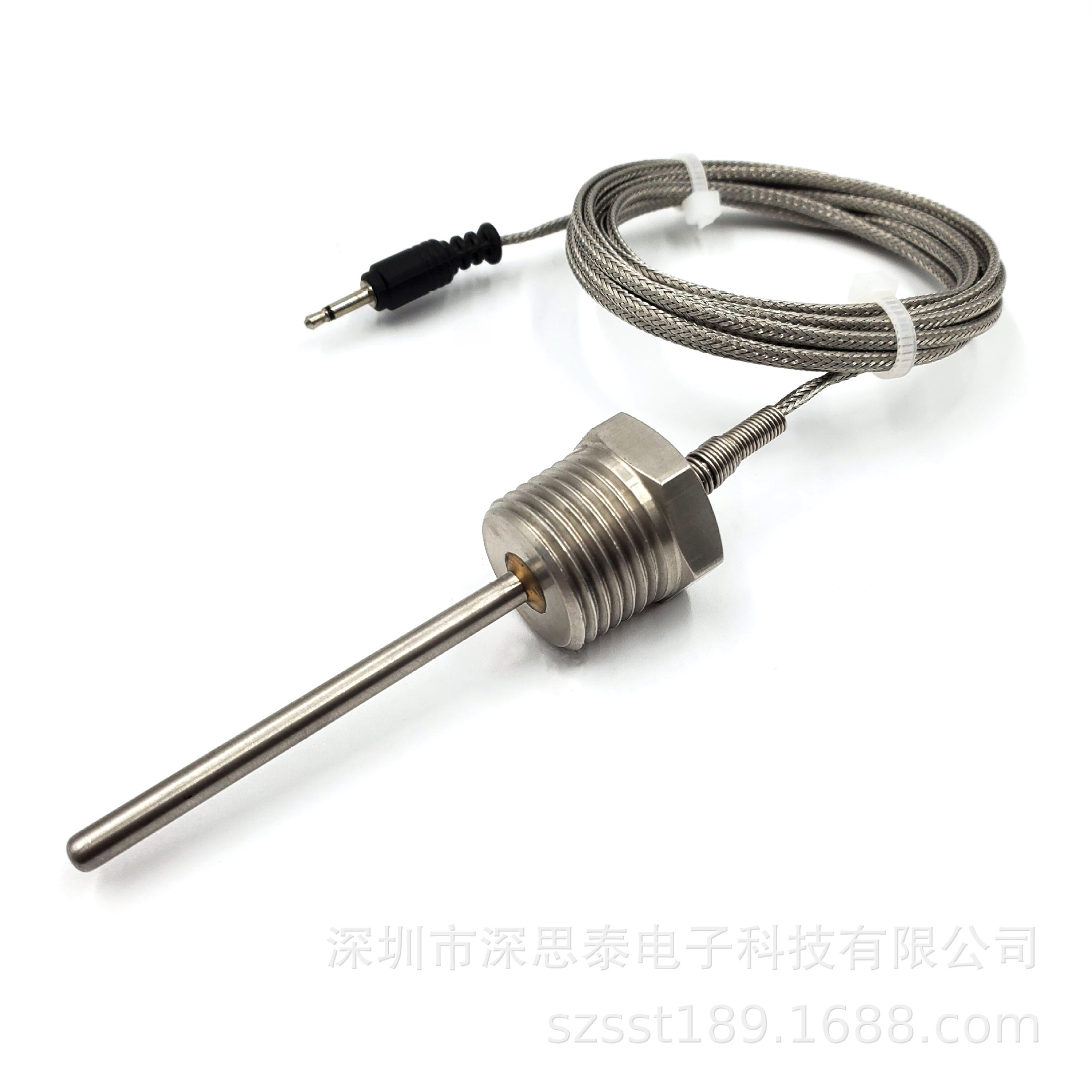 非标制作PT100温度传感器铂热电阻防水温度探头K/E 型热电偶探针