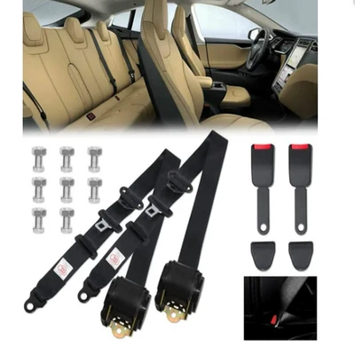 Car Seat Belts for Buses, Trucks and Buses, Automatic Retractable Three-Point Main and Passenger Seat Belts Including Emergency Locking Seat Belts